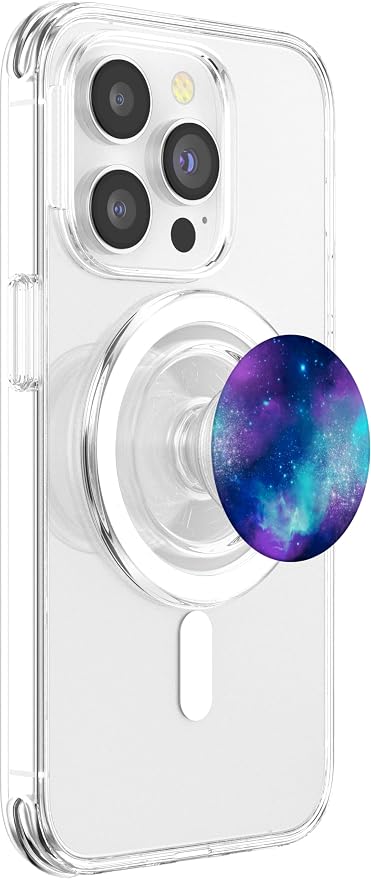 Space Nebula Galaxy Blue Purple PopSockets PopGrip: Swappable Grip for Phones &amp Tablets PopSockets Adhesive PopGrip