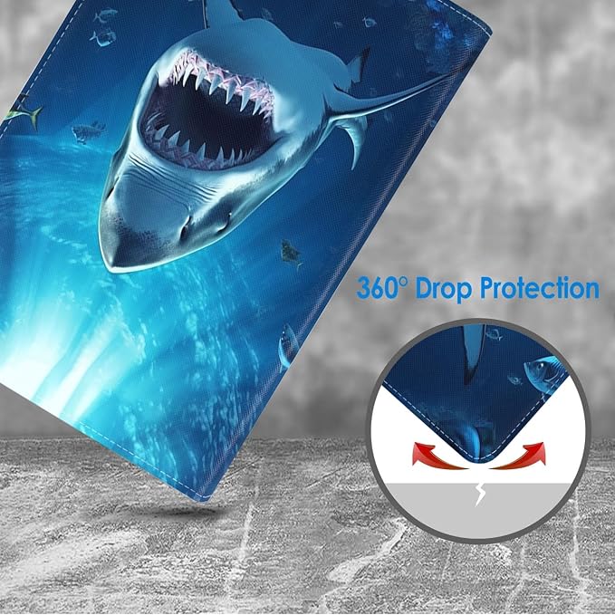 Case for Samsung Galaxy Tab A 8.0 2019 (SM-T290/T295/T297) Slim Lightweight PU Leather Stand Cover with Auto Wake/Sleep for Galaxy Tab A 8.0 Inch Abstract Watercolor Art Dogs