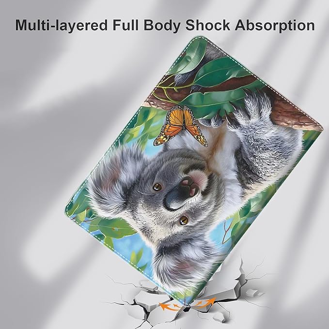 Case for iPad (A16) 11th Generation 11 Inch (2025) iPad 10th Generation 10.9 Inch (2022)，Slim Fit Foldable Standing Cover Case with Auto Sleep/Wake Retro Moth