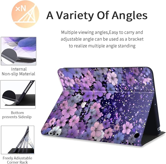 DEGDFSGR for Amazon Fire HD 10 Tablet 10 Plus Tablet Case (13th/11th Generation 2023/2021 Release) with Adjustable StandAuto Sleep/Wake for Kindle Fire 10 Case 10.1 inchAmerican Flag Sunflower Cross