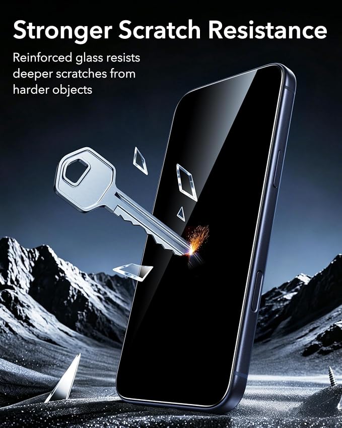 ESR 2 Pack Armorite for iPhone 17 Pro Privacy Screen Protector | Military-Grade Shatterproof 28° Anti-spy UltraFit Tray 9H+ Tempered Glass Auto Dust Removal and Bubble Free