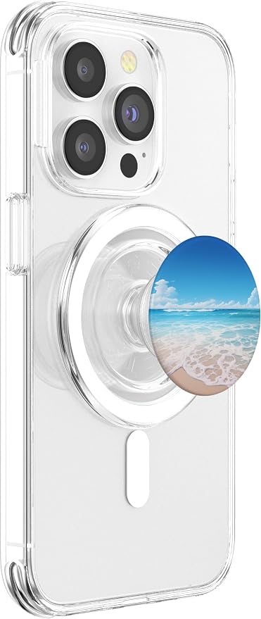 Cute Beach Themed Beach Scene PopSockets PopGrip for MagSafe