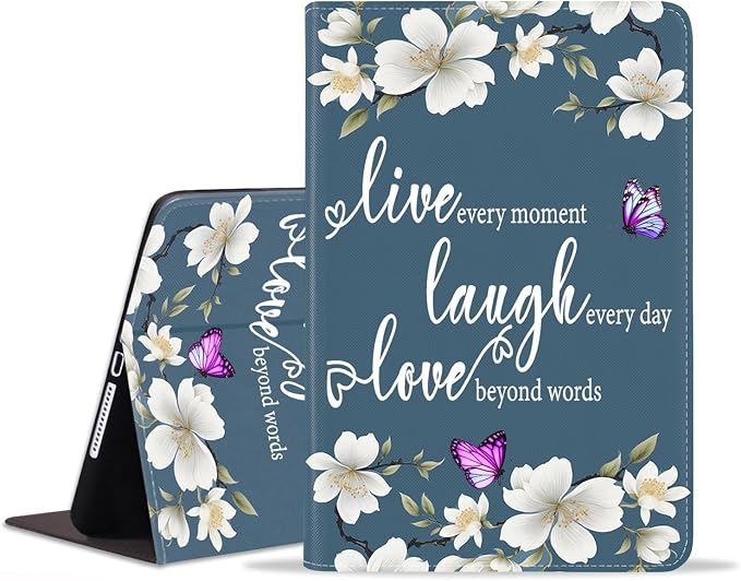 Case for iPad (A16) 11th Generation 11 Inch 2025 iPad 10th Generation 10.9 Inch 2022 Adjustable Stand Auto Wake/Sleep Smart Leather Case African American Black Girl