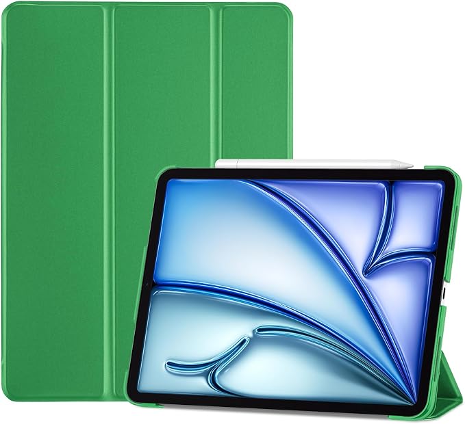 ProCase Smart Case for iPad Air 11-inch M4/M3/M2 &amp Air 10.9 5th/4th Gen | Hard Back Cover with Auto Sleep/Wake Slim Lightweight Case for iPad Air 11 2026/25/24 &amp 10.9 2022/2020-Aqua