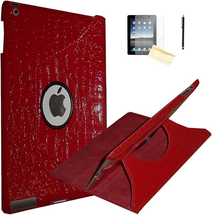 Case for iPad mini 4 Rotating Stand Smart Cover Magnetic Auto Wake Up/Sleep for iPad mini 4 4th A1538 A1550 MK6K2LL/A MK6L2LL/A MK872LL/A MK882LL/A MK9P2LL/A MK9Q2LL/A (Black)