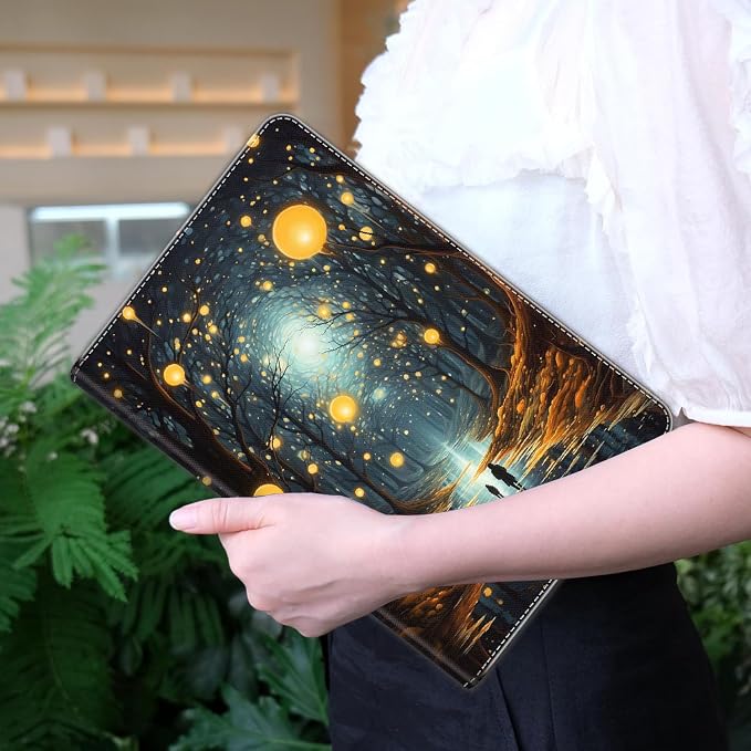 Case for iPad 10.2/10.5，iPad 9th/8th/7th Gen，for iPad 10.2 inch 2021/2020/2019/iPad Air 3rd Gen/Pro 10.5 - Slim Fit Standing Cover with Auto Sleep/Wake，Enchanted Forest 2