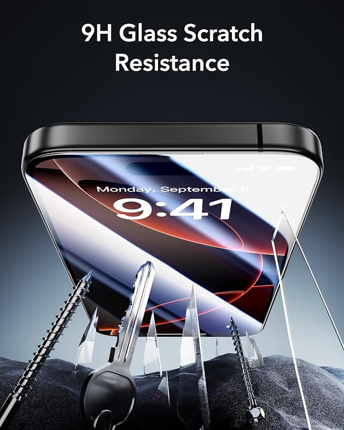ESR 3 Pack for iPhone 14 Plus/13 Pro Max Screen Protector Armorite | 7X Impact Absorption 9H+ Tempered Glass Easy One-Pull Installation Full-Coverage Protection UltraFit Tray Bubble-Free
