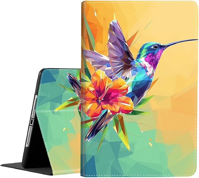 Case for iPad (A16) 11th Generation 11 Inch (2025) iPad 10th Generation 10.9 Inch (2022)，Slim Fit Foldable Standing Cover Case with Auto Sleep/Wake ，Red Moon Japanese Landscape