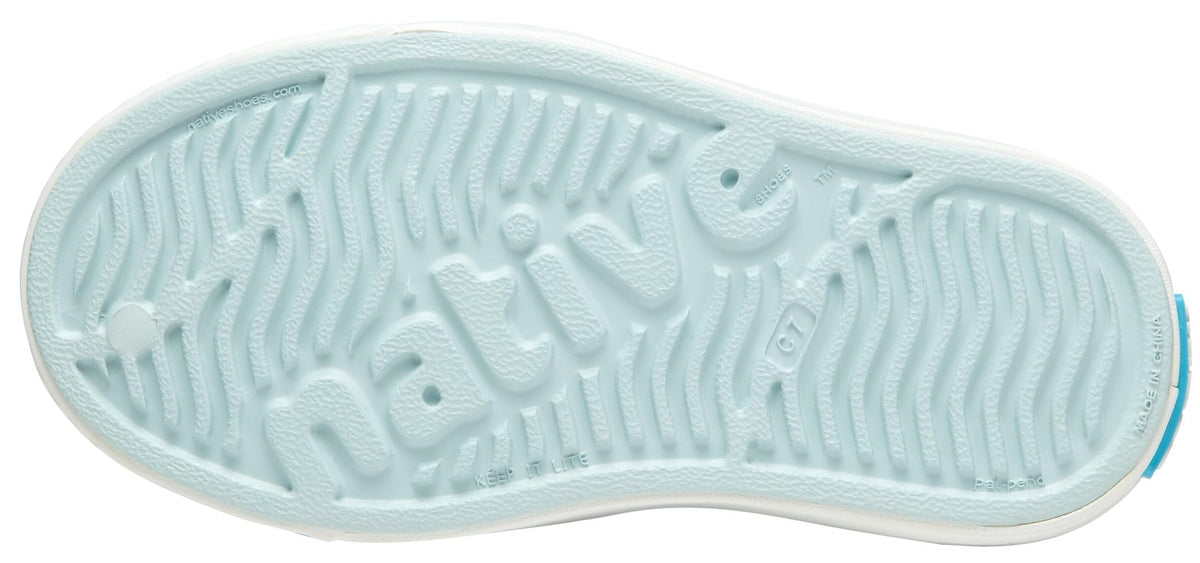 Native Shoes Unisex-Kids Jefferson Sneakers, Skip Blue/Shell White, 6 Big Kid