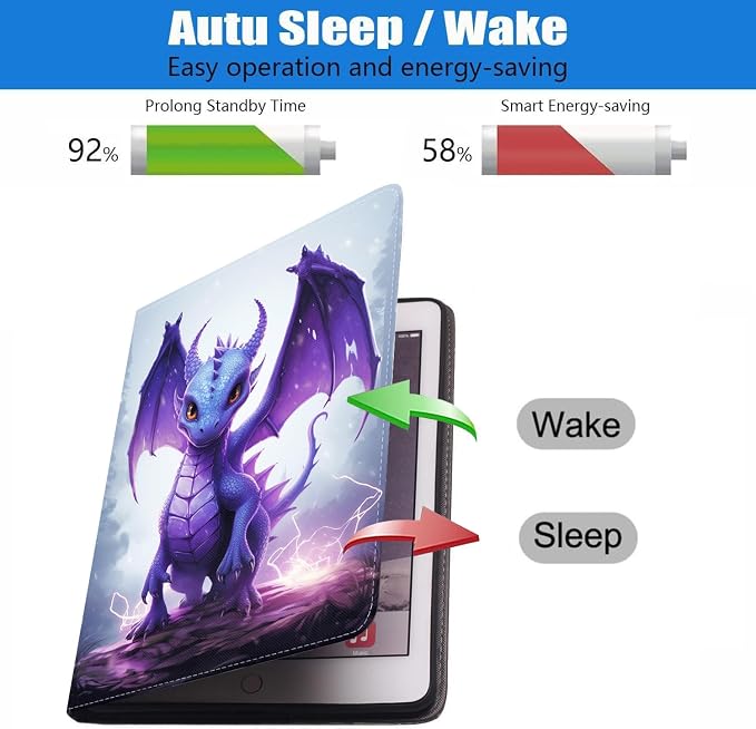 Case for iPad 6th/5th Generation (2018 2017 Model 9.7 Inch) iPad Air 2/Air 1 (9.7 Inch) Slim PU Leather Stand Folio Cover with Auto Wake Sleep African Woman Wolf