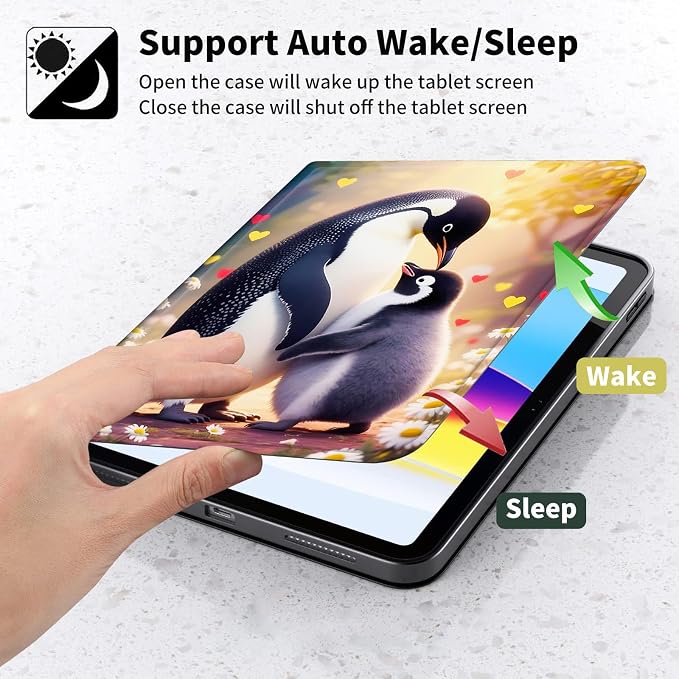 Case for Kindle Paperwhite 12th Generation 7 &amp Kindle ColorSoft Signature Edition – PU Leather with Auto Sleep/Wake Slim Lightweight Protective Cover – Beach Sunset Palms