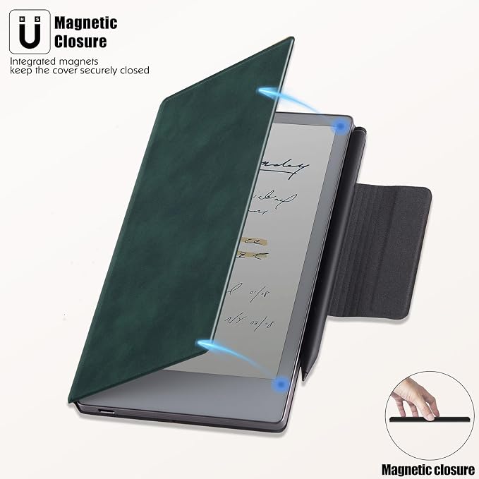 Case for 7.3 Remarkable Paper Pro MovePU Leather Magnetic Cover | PU Leather Protective CoverPen Buckle DesignSlim &amp Thin Lightweightwith Auto Sleep/Wake Dark Blue