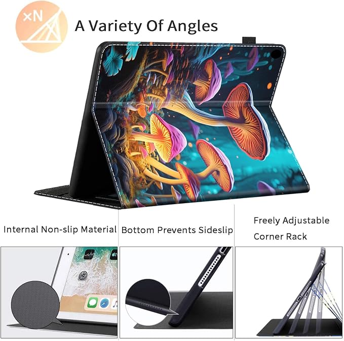 Case for All-New Amazon Kindle Fire HD 8 &amp 8 Plus Tablet (12th Generation/10th Generation 2022/2020 Release) 8 Durable Shockproof Protective Cover，Pug Weightlifting