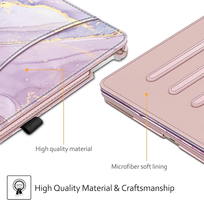Fintie Multi-Angle Case 2017/2015 iPad Pro 12.9 inch (Old Model) 1st &amp 2nd Gen Case - [Corner Protection] Folio Stand Cover with Pencil Holder &amp Pocket Auto Wake/Sleep Blooming Hibiscus