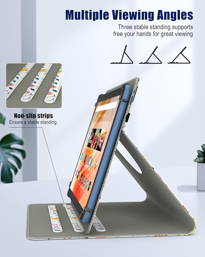 TiMOVO Universal Rotating Case for 11 Inch Tablet Black | 360 Degree Rotating Stand Pen Pocket 9 10 10.1 Inch Android Touchscreen Compatible