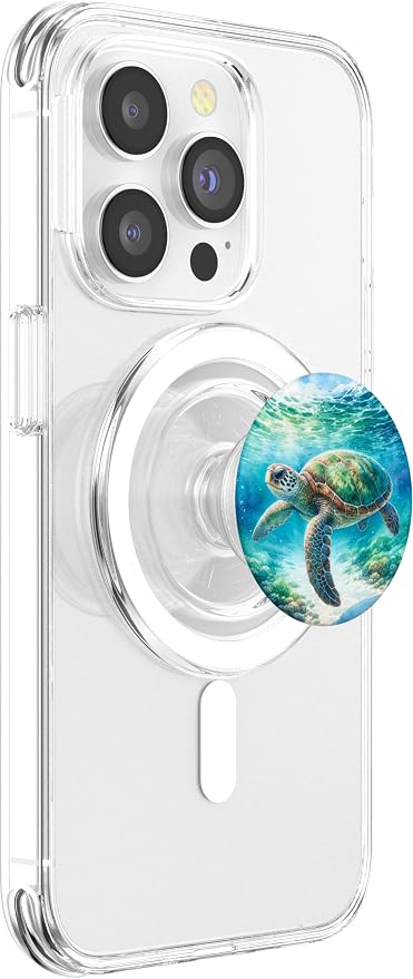 Green Sea Turtle Relaxing Watercolor for Sea Turtle Lovers PopSockets Adhesive PopGrip