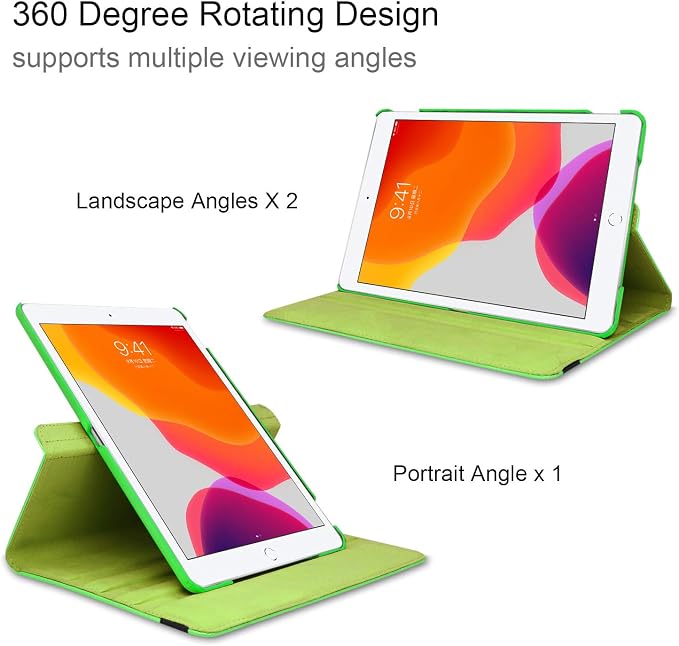 for iPad mini 1/2/3 Case Cover 7.9” – 360° Rotating Stand with Auto Sleep/Wake