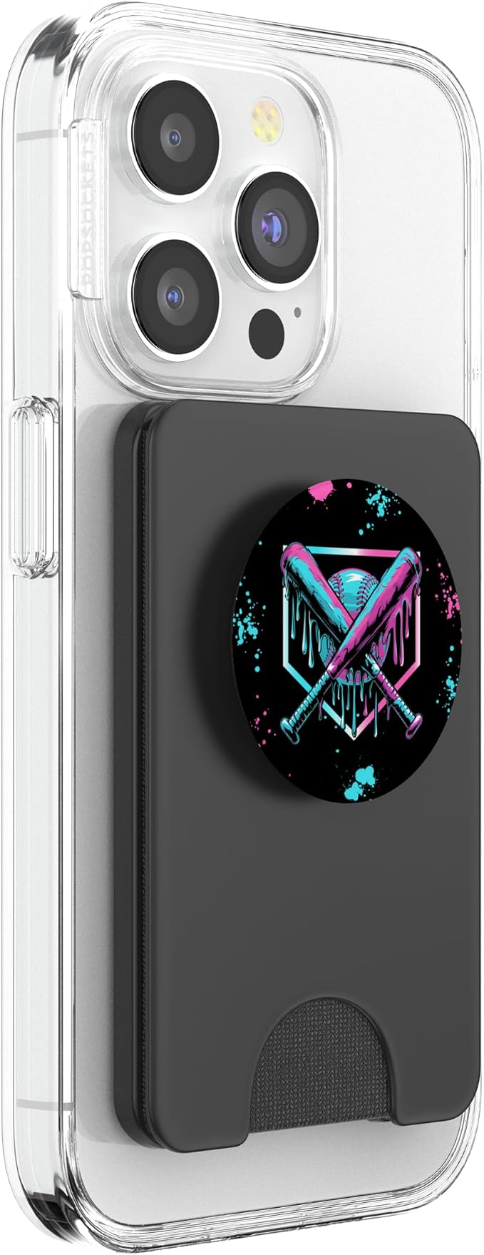 Baseball Ice Cream Drip With Sprinkles Home Plate Youth Boys PopSockets PopWallet for MagSafe