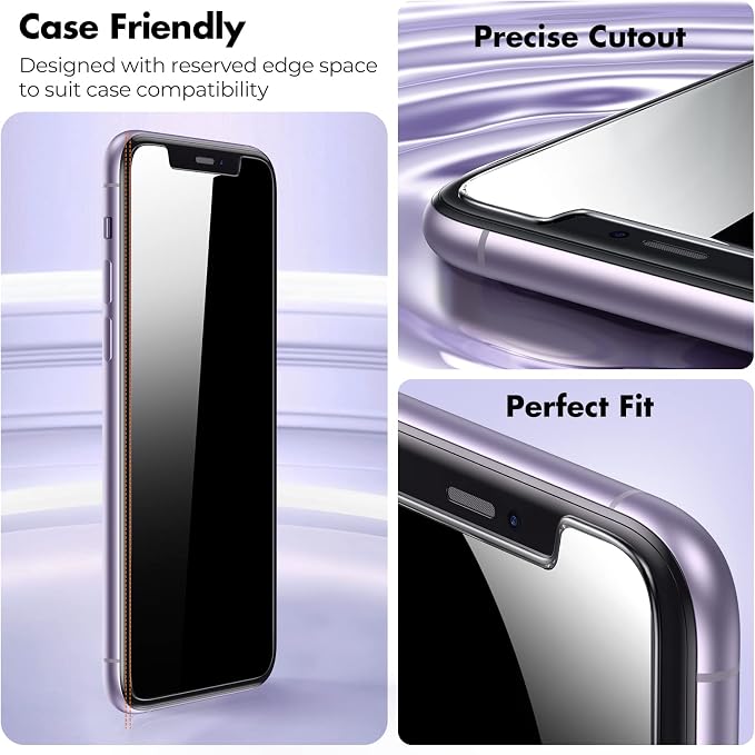 UNBREAKcable 2 Pack Privacy Screen Protector for iPhone 11 Pro Max/Xs Max Shatterproof Tempered Glass [True 28°Anti Spy] [9H Hardness] [Easy Installation] Protector for Apple 6.5