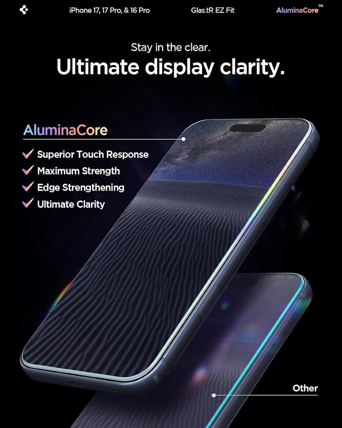 Spigen Tempered Glass Screen Protector [GlasTR EZ FIT] designed for iPhone 11 / iPhone XR [6.1 inch] [Case Friendly] - 2 Pack