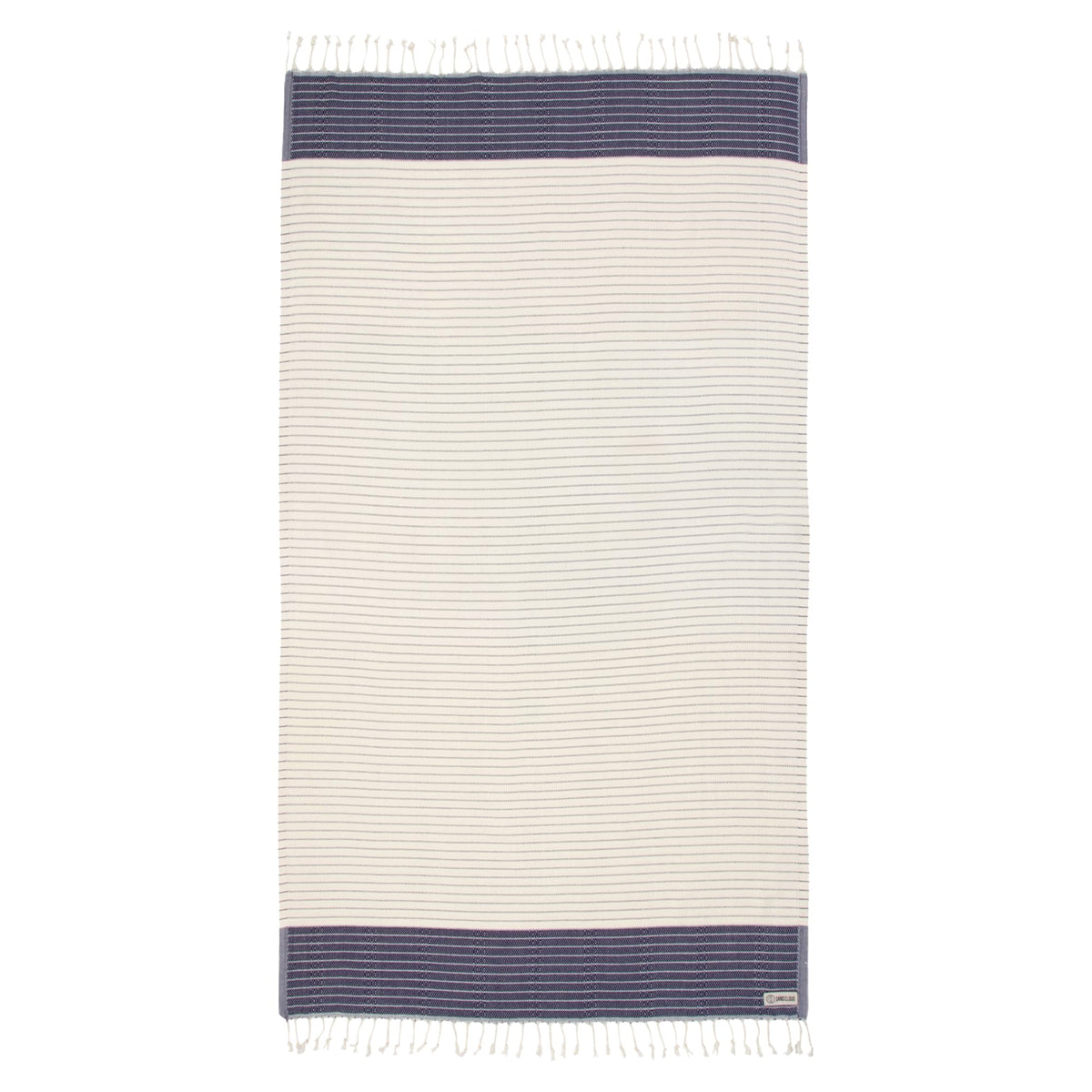 Sand Cloud Turkish Beach Towel - Sand Resistant - Fast Drying -100% Certified Organic Turkish Cotton Yarn - Great for Beach Bath or as a Blanket - As Seen on Shark Tank - Letoon (Navy)