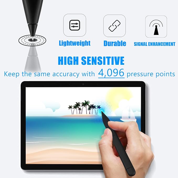 No Wear Out Stainless Slim Pen 2 Tips Replacement Accurate Fine Control Pen Like Smooth Writing Nibs Compatible with Microsoft Surface Slim Pen 22 Pack