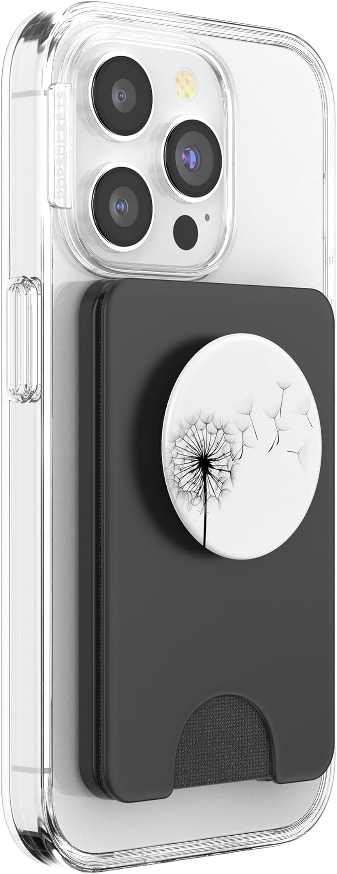 Black and White Dandelion Pop Mount Socket Cellphone Holder PopSockets Adhesive PopGrip