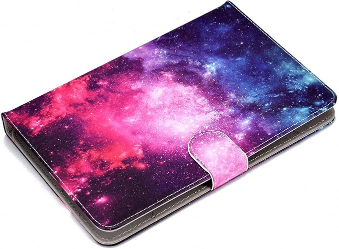 Universal 7 Inch Tablet Case Techcircle Ultra Slim Lightweight PU Leather Stand Folio Flip Wallet Protective Shell Case [Card Slots] [Magnetic Closure] for All 7 Android Tablet PC Cherry Blossom