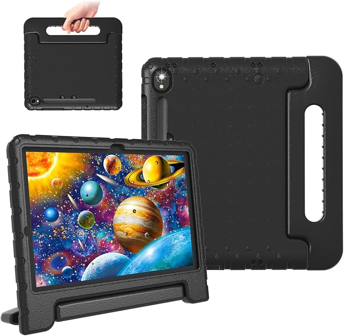 Heavy Duty Kids Case for Samsung Galaxy Tab S7 FE/S7 Plus/S8 Plus 12.4 inch | Rugged Protection Cover for Galaxy Tab S8+/Tab S7 FE/S7+ 2022/2021/2020 with S-Pen Holder Handle StandEVA Foam Rose Red