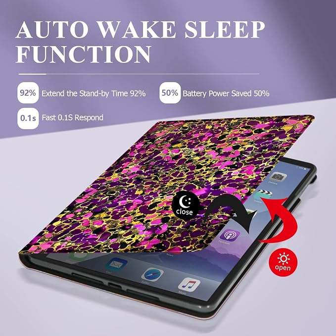 Case for Samsung Galaxy Tab A11 + Plus/A9 + Plus 11 Inch 2025/2023 Ultra-Thin Multi-Angle Protective Cover with Auto Sleep/Wake Black Cat and the Blue Flower