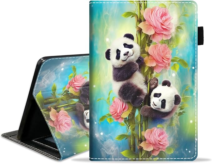 Case for Amazon Kindle Fire 7 Tablet (7 Display 12th Generation 2022 Release) Slim PU Leather Stand Folio Cover with Card Slot &amp Auto Wake Sleep Abstract Paint Butterfly