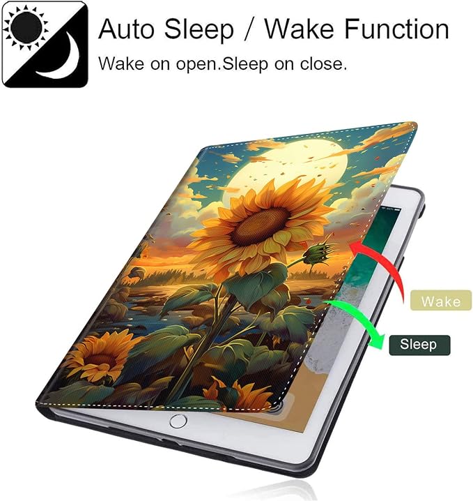 Case for Galaxy Tab A9 Plus ， Auto Sleep/Wake Multi-Angle Viewing Slim Folio Stand Cover for Samsung Galaxy Tab A9+/A9 Plus 11 Inch 2023 (SM-X210/X216/X218) Magic Mushrooms Fungus