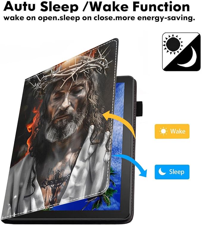 Case for Amazon Kindle Fire HD 8/Fire HD 8 Plus Tablet (12th/10th Generation 2024/2022/2020 Release) Slim PU Leather Cover with Card Slot &amp Auto Wake/Sleep African American Women