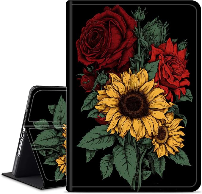 Case for 7 All-New Kindle Paperwhite (12th Generation 2024) and Kindle Colorsoft Signature Edition CoverSlim PU Leather Smart Cases with Auto Wake/Sleep-Black Cat Night Sky