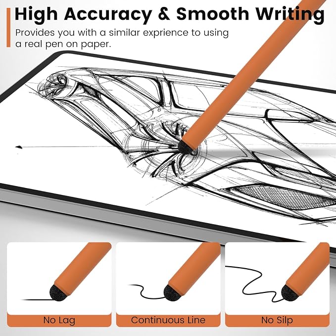 Stylus Pen for Touchscreen(3 Pcs) MEKO 2-in-1 Disc Universal Stylus Touch Screens Pens for Apple/iPhone/iPad/Android/Microsoft/Surface All Capacitive Touch Screens(Black &amp Red &amp Blue)