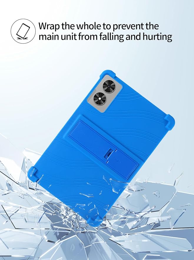 for Frameflow P11T Android 16 11-Inch TabletUYRUREL Skin-Friendly Soft Silicone Protective CaseFull Protection Against Drops and Scratcheswith Adjustable Viewing StandBlack.