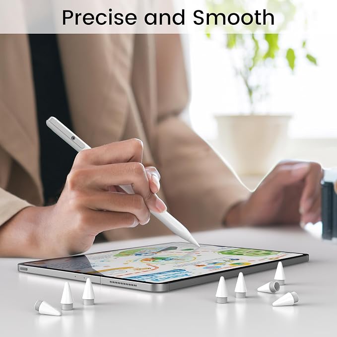 Digiroot 8 Pack Replacement Tips Only Compatible with Digiroot | Only Compatible with Digiroot 13 mins Fast Charging Stylus(B0BW8LQKL4) Not Compatible with Any Other Stylus Pen