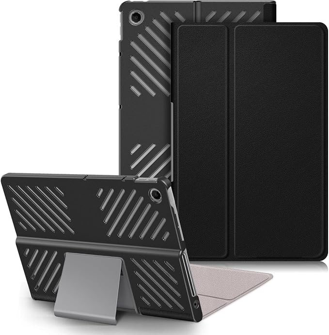 Case Compatible with Lenovo Tab Plus Tablet 2024 Folio Case for Lenovo Tab Plus 11.5 inch (TB351FU) Hard Shell Smart CoverBlack