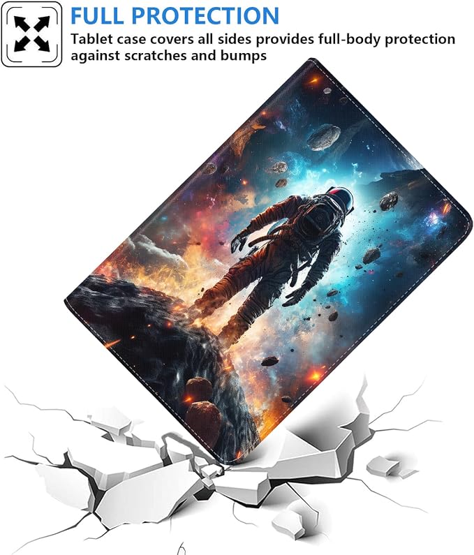 Case for Samsung Galaxy Tab S10 Plus 2024/ S9 Plus/ S9 FE Plus 5G 12.4 Inch 2023 Slim PU Leather Stand Folio Cover with Auto Wake Sleep Abstract Paint Dogs