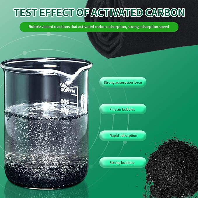 Activated Carbon Filter Carbon Air Pre Charcoal Hepa AC Vent Carbon Fabric Air