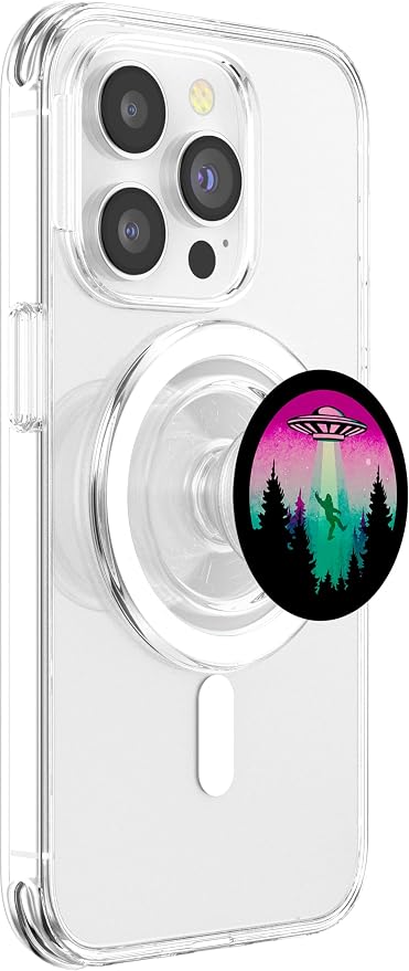 Cryptidcore Aesthetic Sasquatch Bigfoot UFO Alien Abduction PopSockets Adhesive PopGrip