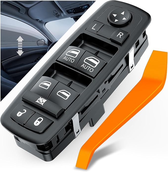 Nilight Power Master Window Switch Compatible with 2011 2012 2013 2014 2015 2016 2017 2018 2019 2020 Chrysler 300 2015-2017 Chrysler 200 2011-2019 Dodge Charger 2016-2022 Ram Windows Control Switches