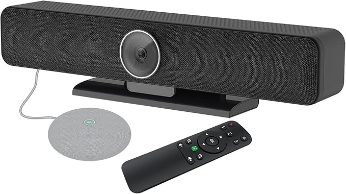 RayBit TB5 Video Conferencing System - Zoom Certificated, Ultra 4K Pro Audio and Video Conference Room Camera with 4 Microphone Arrays & Stereo Speakers, 120° Wide Angle Webcam for TV/Meeting Room