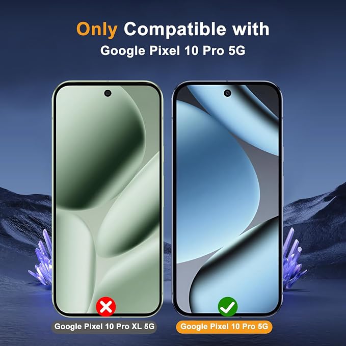 Privacy Screen Protector for Google Pixel 10 Lens Protector | [2+2] 9H Hardness Tempered Glass Protective Film + Camera Lens Protector [Full Coverage] [Anti-Spy] [Scratch-Resistant]