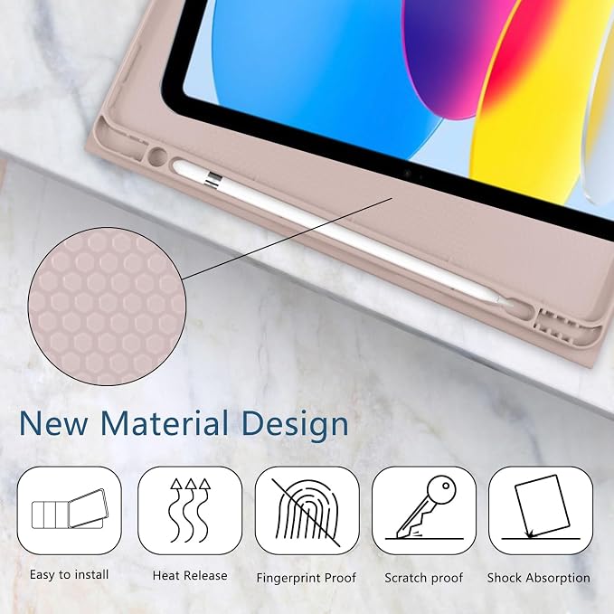 for iPad 9th Generation 10.2 Inch 2021/2020/2019 Case Initial Chenille Letter Suture Personalized for iPad 9th/8th/7th Generation Case with Auto Sleep/Wake Pencil Holder (Black A)