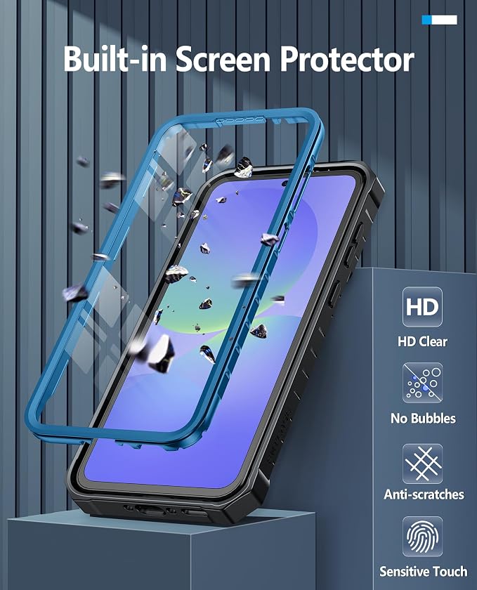 FNTCASE for 11 Pro XL Case Rugged Kickstand 2 Front Frames Black | Built-in Screen Protector 20FT Military-Grade Drop Protection Rugged Heavy Duty Shockproof Full Body Protective Cover