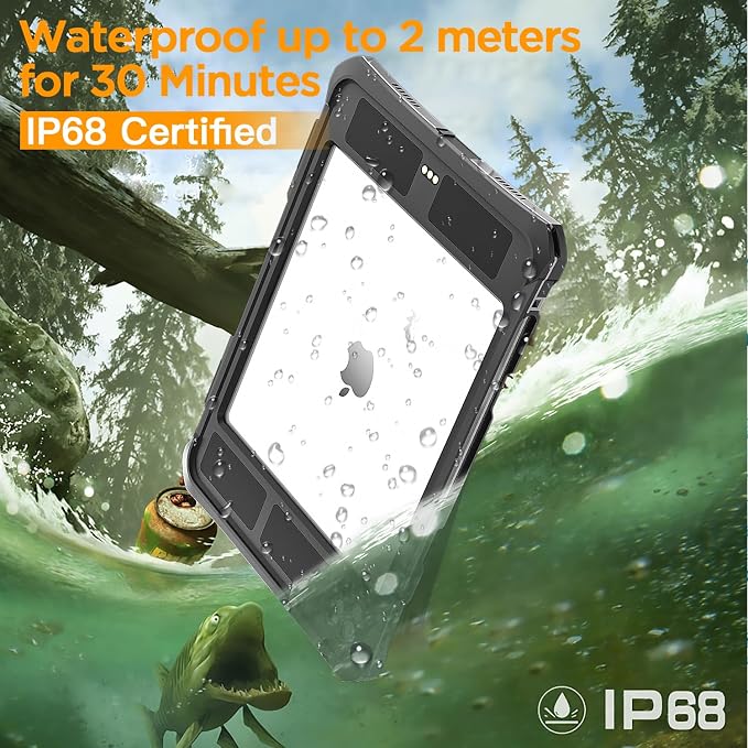 AICase Waterproof Case for iPad Pro 11 Inch 4th/3rd/2nd Generation (2022/2021/2020)[Built-in Screen Protector] Full-Body Rugged Shockproof Drop Proof Protective Cover for iPad Pro 11 Inch