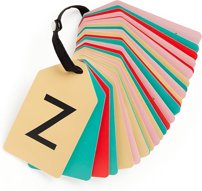 Mudpuppy My ABC's — Ring Flashcards 26 Durable Double Sided Alphabet Cards And Reclosable Ring With Colorful Art For Kids Ages 1+ Perfect For Preschool Or Travel For Teachers And Parents