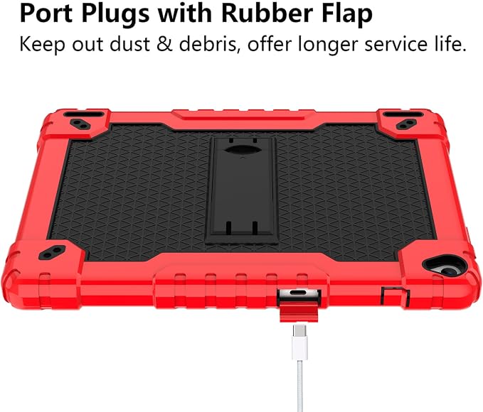 for YQSAVIOR Tab CP10 10.1 CaseHeavy Duty Shockproof with Shoulder Strap Kickstand Hybrid Kids Friendly Cover for Coopers Model CP10 10.1 inch Tablet (Black)