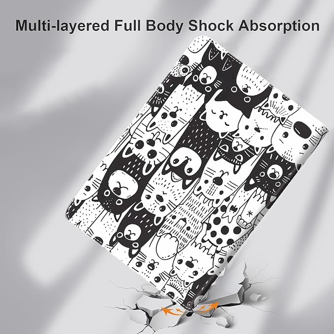 Case for iPad (A16) 11th Generation 11 Inch (2025) iPad 10th Generation 10.9 Inch (2022)，Slim Fit Foldable Standing Cover Case with Auto Sleep/Wake Retro Moth